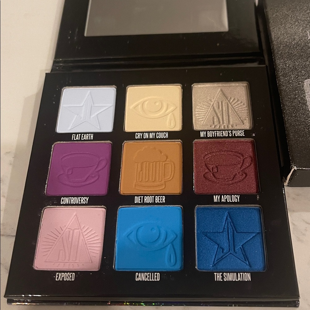 Jeffree Star Eyeshadow Palette - Cream, Gray, Purple, Brown, Blue